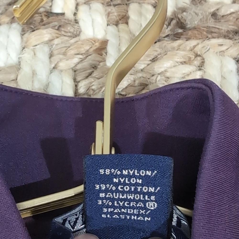 Lands' End Purple Full Zip Athletic Jacket - Picture 9 of 9